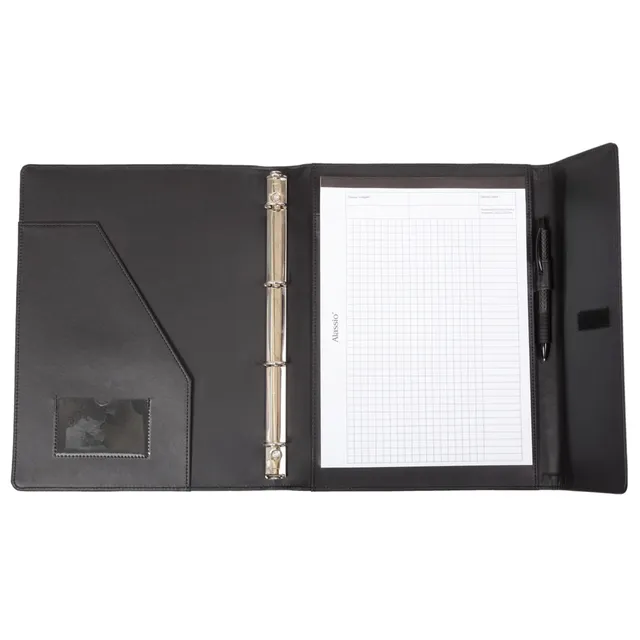 Lightpak Ringbuchmappen SALVO A4 Konferenzmappe schwarz