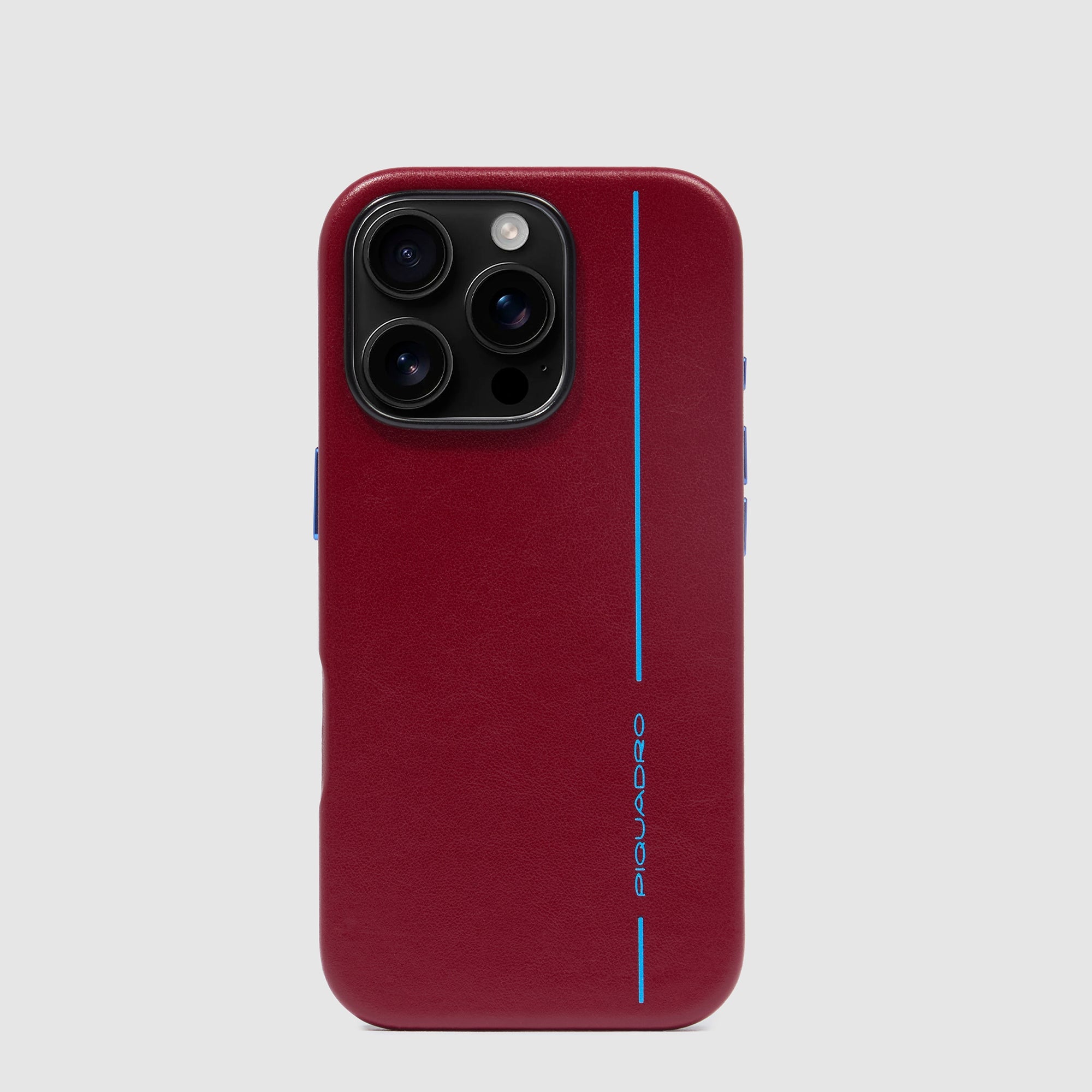 Piquadro Connequ Handyhülle iPhone 16 Pro Leder Braun