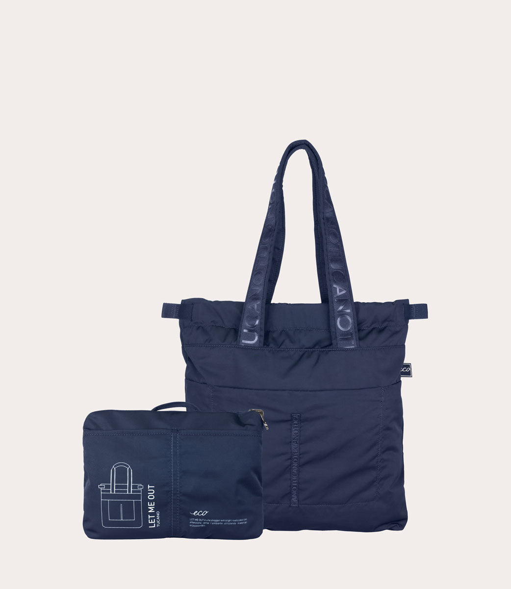 Tucano Let Me Out Shopper faltbar Blau