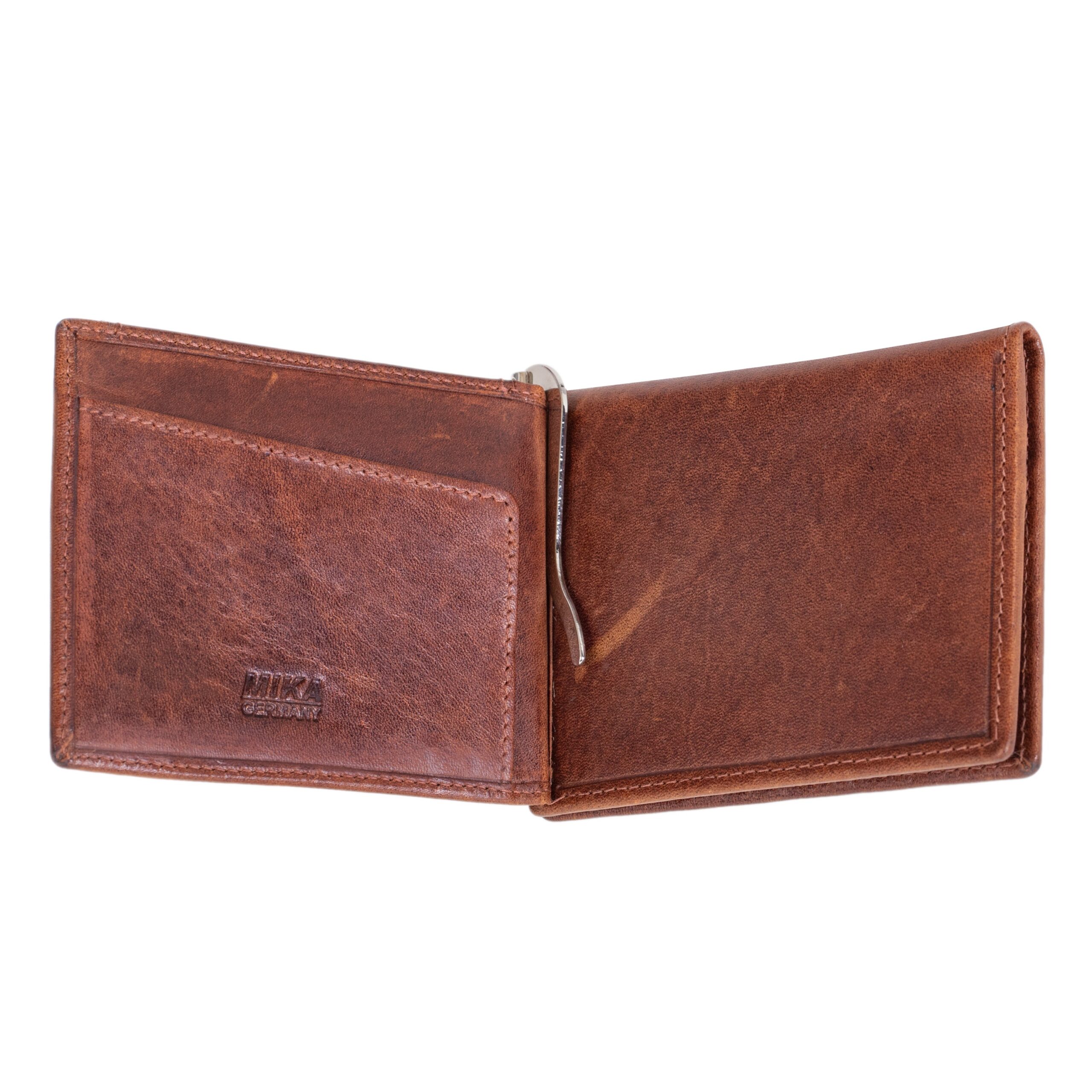 Lightpak Geldbörse Querformat braun Leder RFID