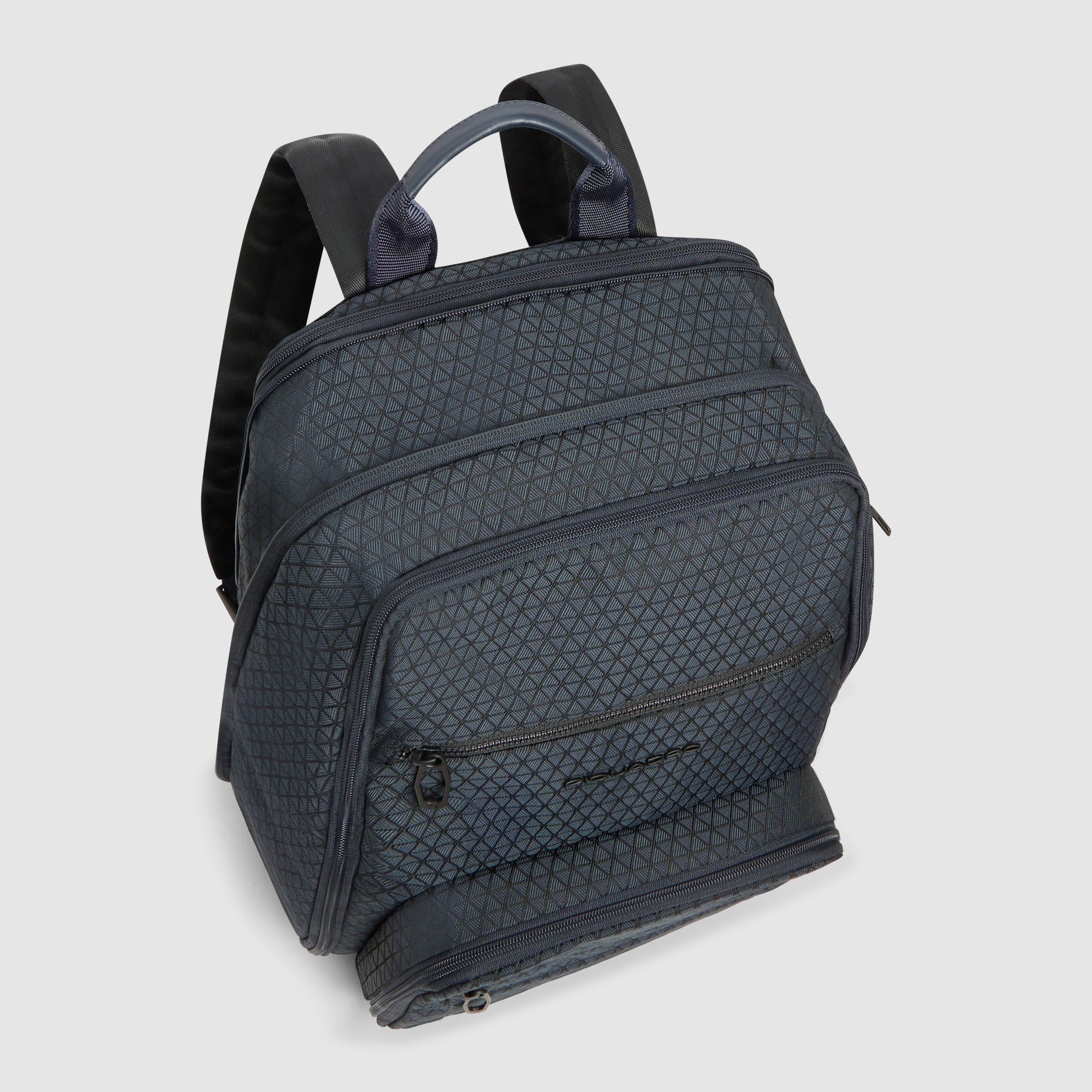Piquadro Corner 2.0 Rucksack 15,6" faltbar Laptop Blau