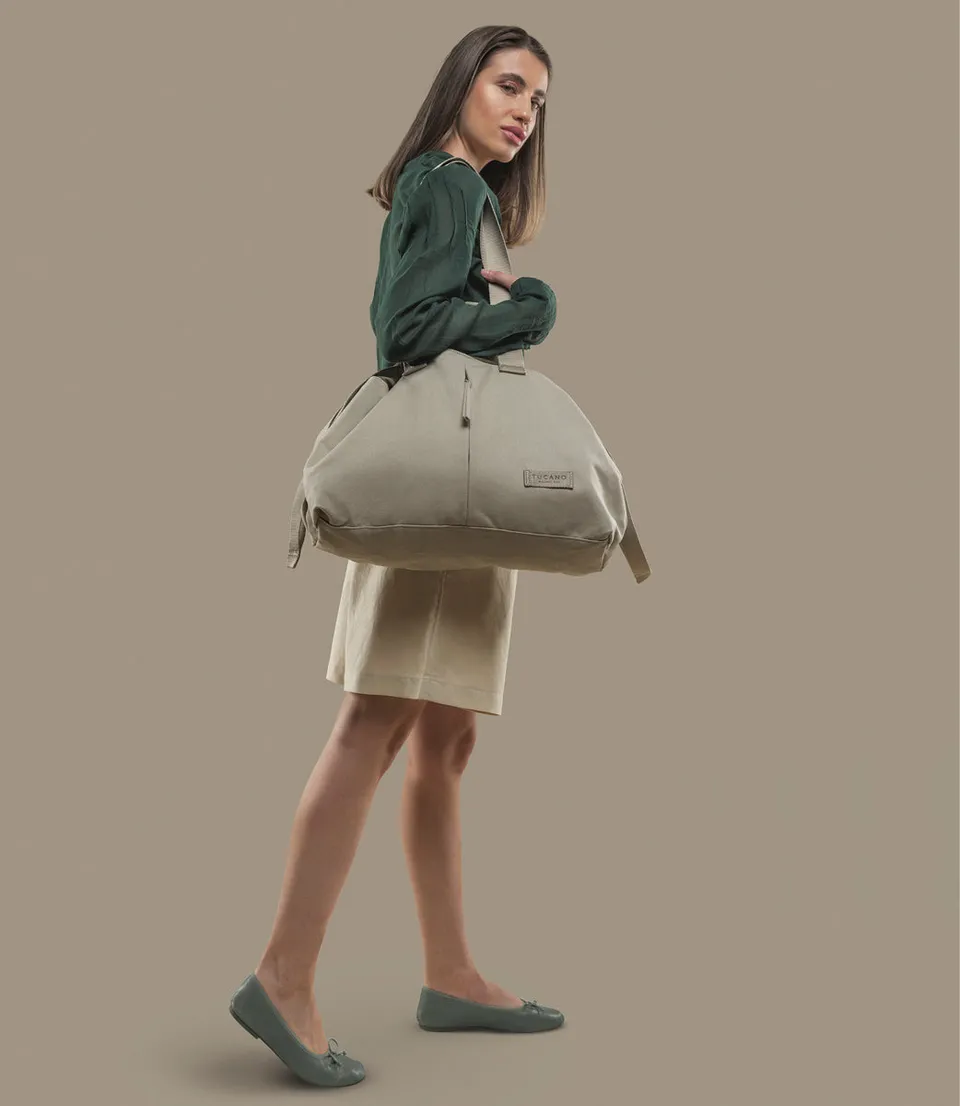 Tucano Carry Shopper Medium Tasche 21L Beige Canvas