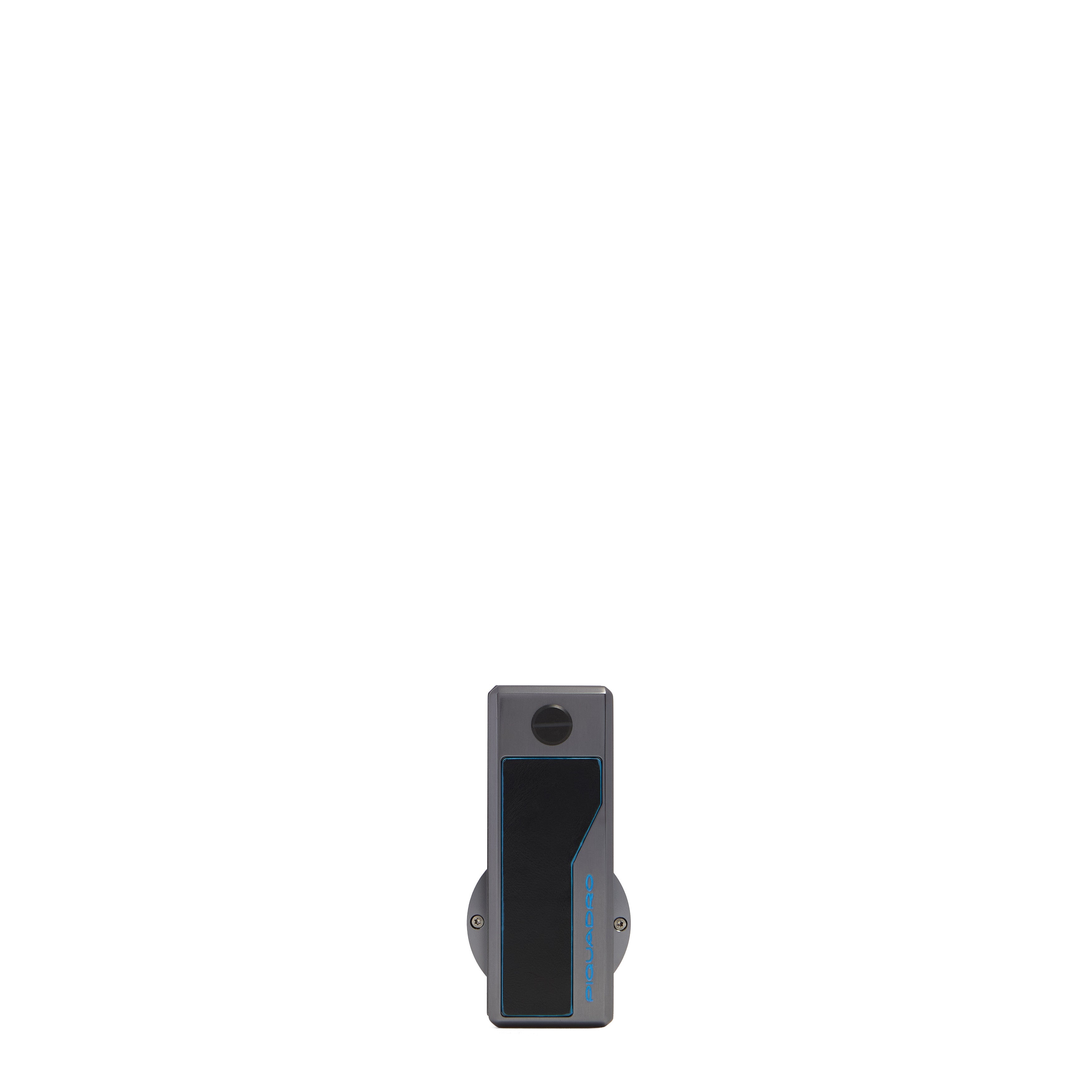 Piquadro Connequ Schlüsselanhänger Leder Schwarz für AirTag
