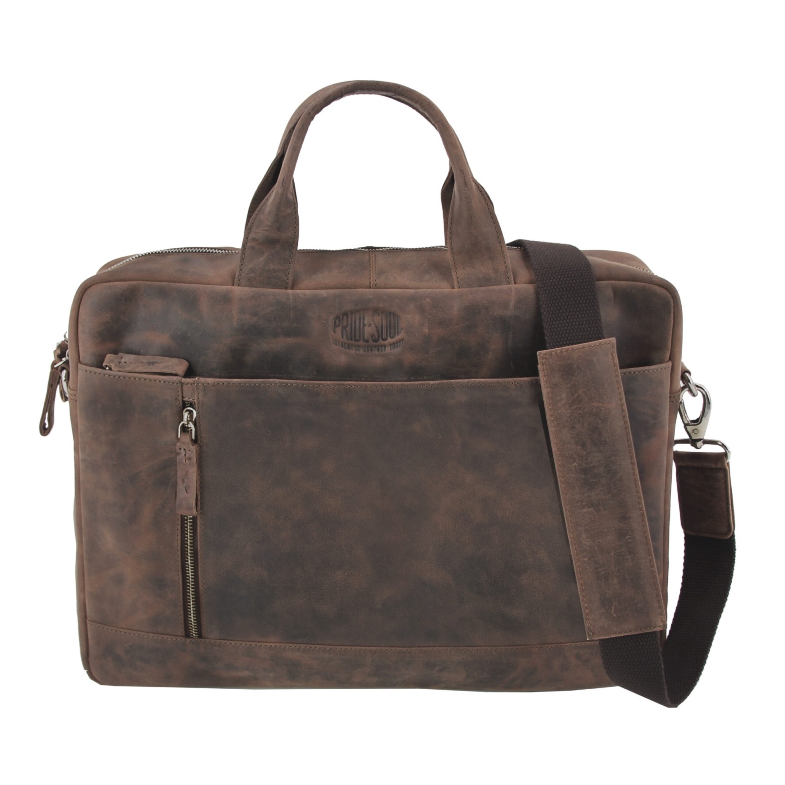 Lightpak Raily Laptoptasche 15 Zoll Braun Leder