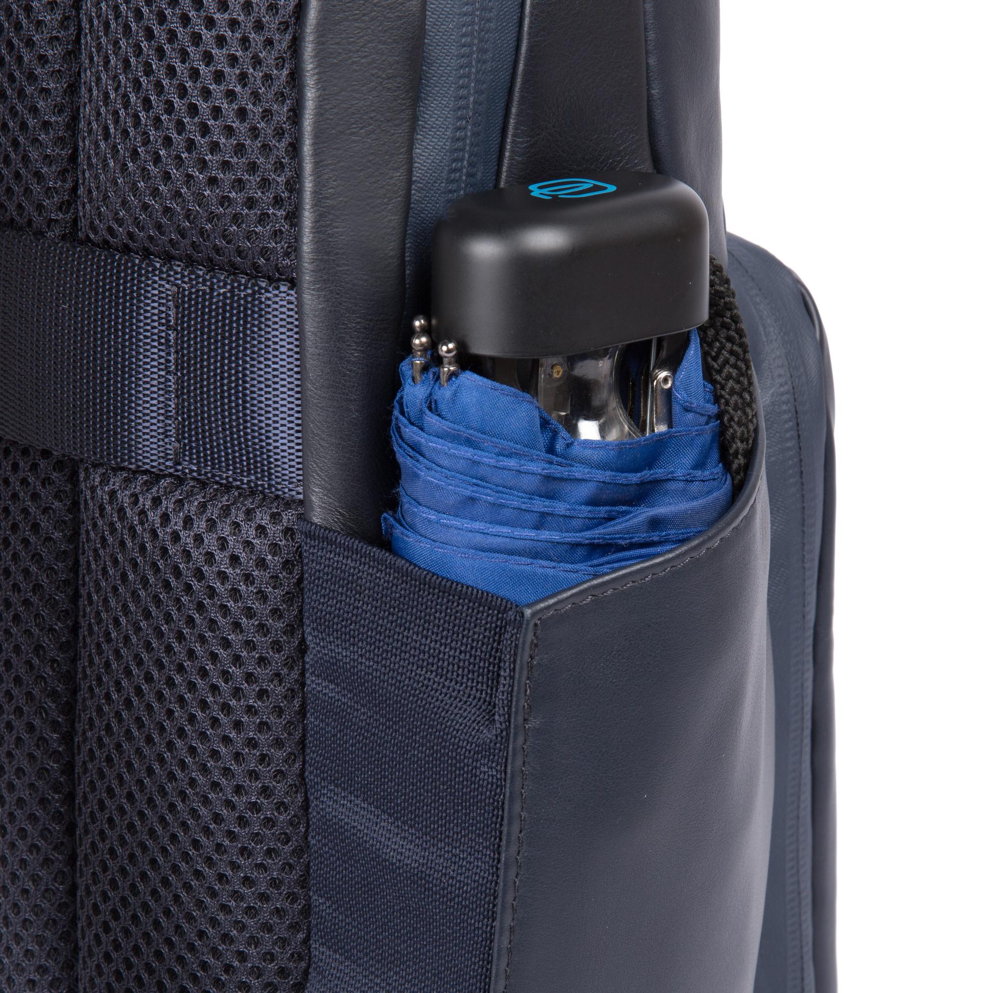 Piquadro Black Square Rucksack 14 Zoll Schwarz Klein