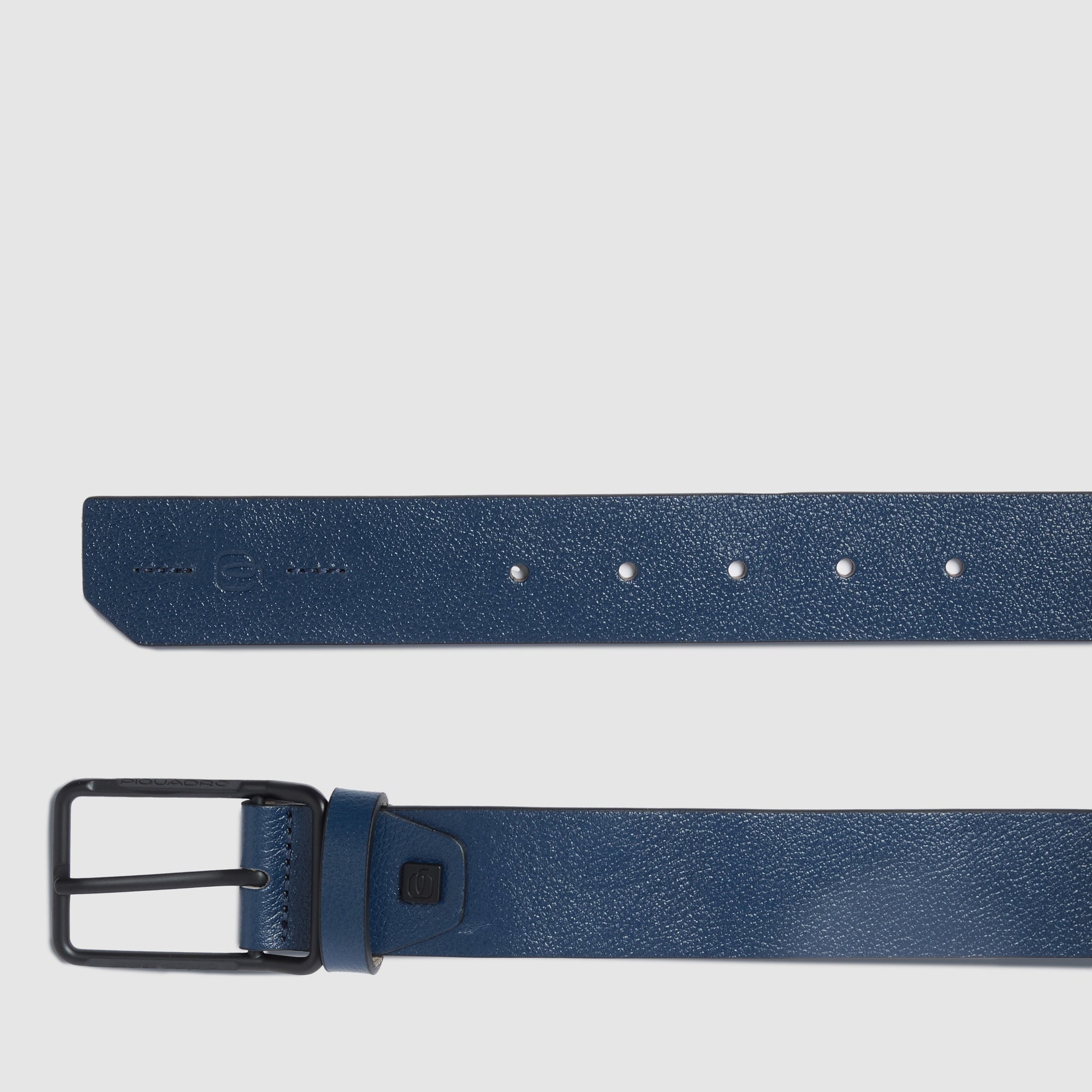 Piquadro Blue Square Gürtel Herren Leder blau Dornschließe