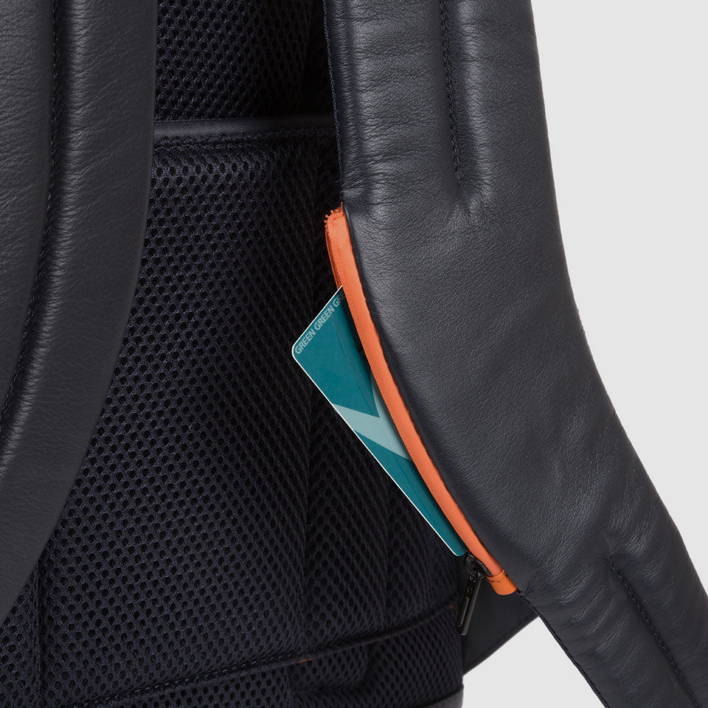 Piquadro Black Square Laptop-Rucksack 15,6 Zoll Schwarz