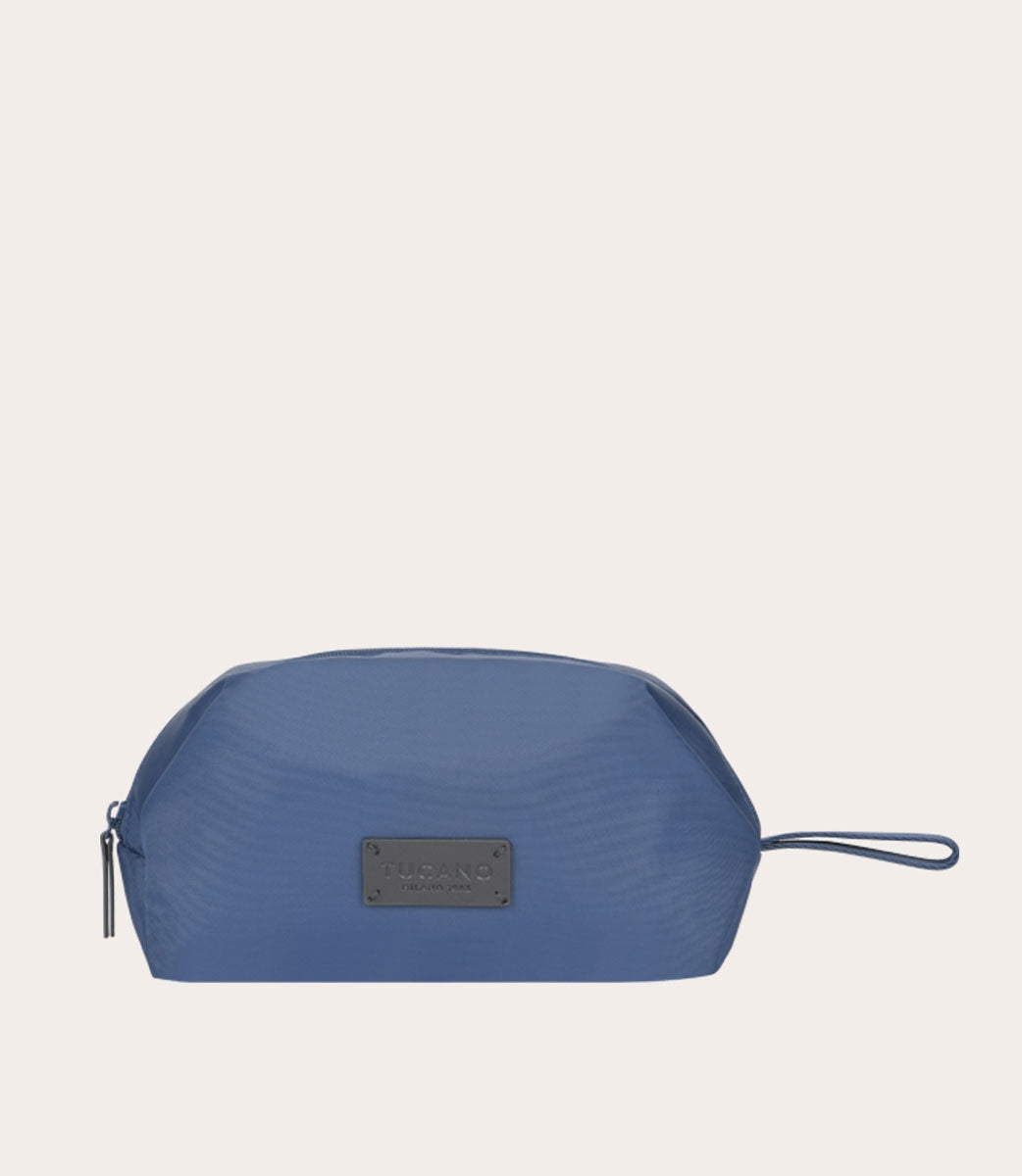 Tucano Fold Beauty Case Blau Recycling-Nylon Leder
