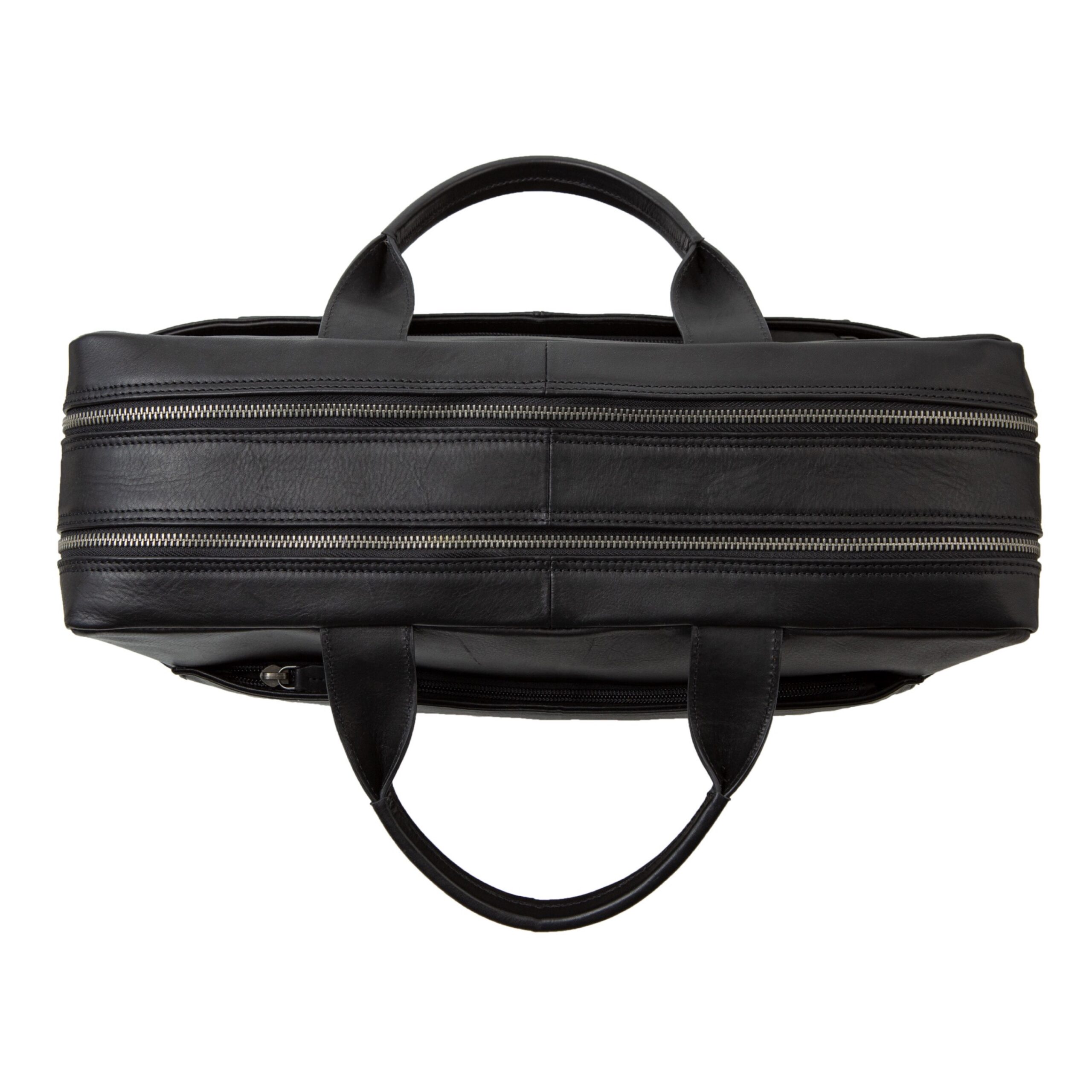 Lightpak Nomad Businesstasche schwarz Leder Laptopfach
