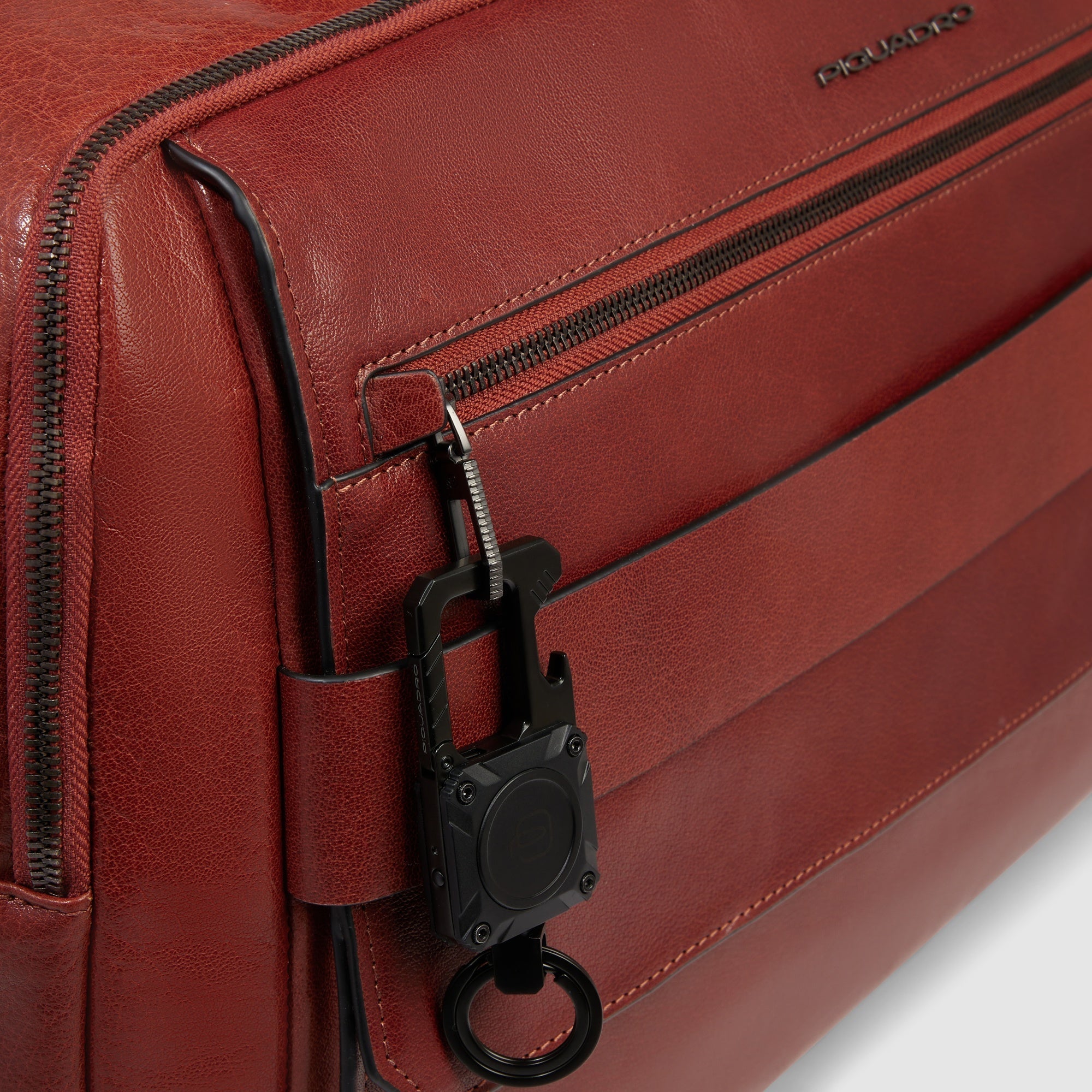Piquadro Connequ Schlüsselanhänger Metall Schwarz Tracker