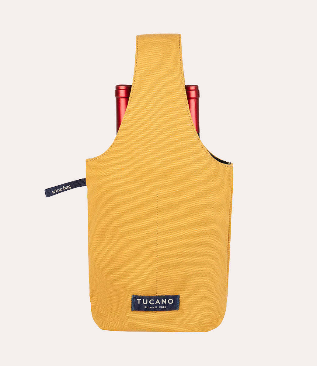 Tucano Kitchen Weintasche 2 Flaschen Canvas Avorio