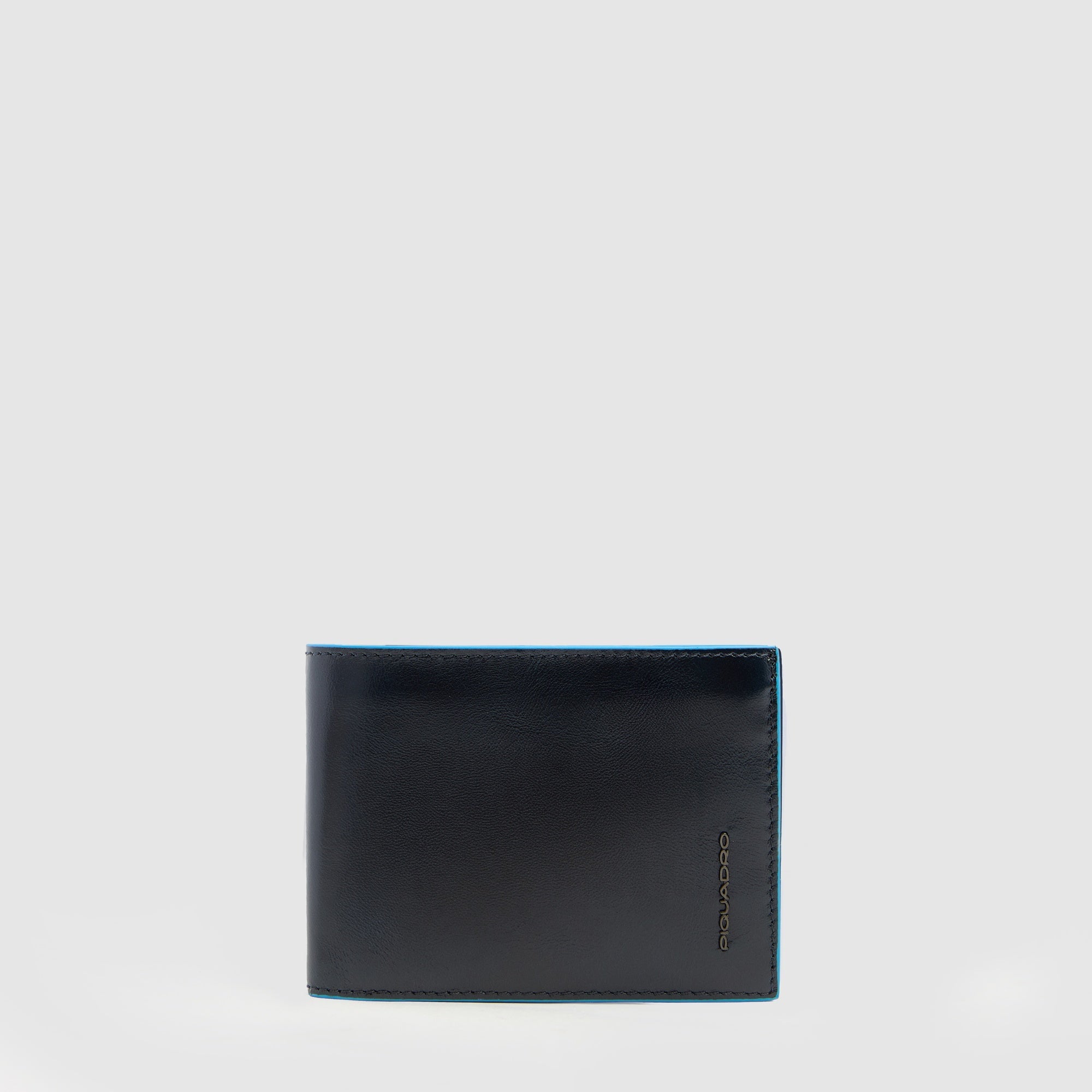 Piquadro Blue Square Geldbörse Herren Münzfach RFID Schwarz
