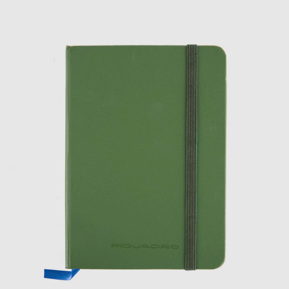 Piquadro Brief Notizbuch A6 liniert Grün Leder