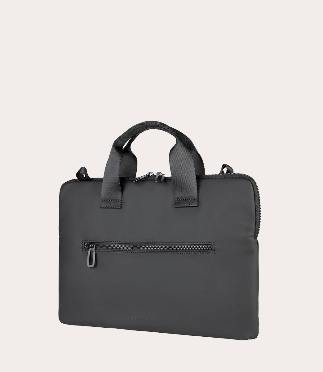 Tucano Gommo Super Slim Laptoptasche Schwarz 14 Zoll wasserdicht