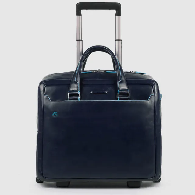 Piquadro PQLP Pilotenkoffer Leder 15,6" schwarz