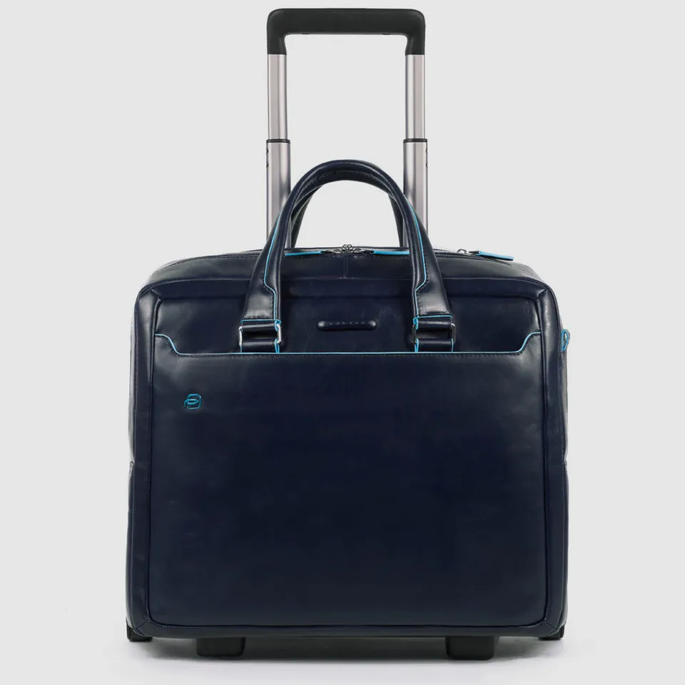 Piquadro PQLP Pilotenkoffer Leder 15,6" schwarz