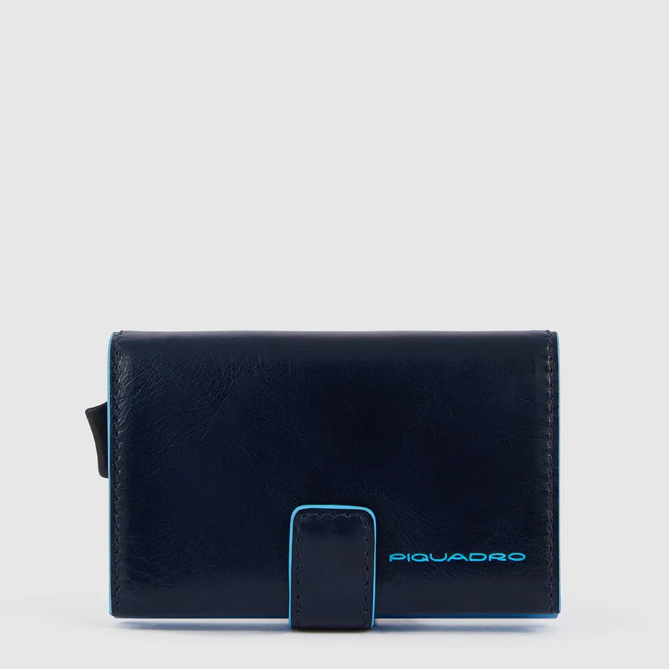 Piquadro Black Square Kartenetui Herren Metall RFID