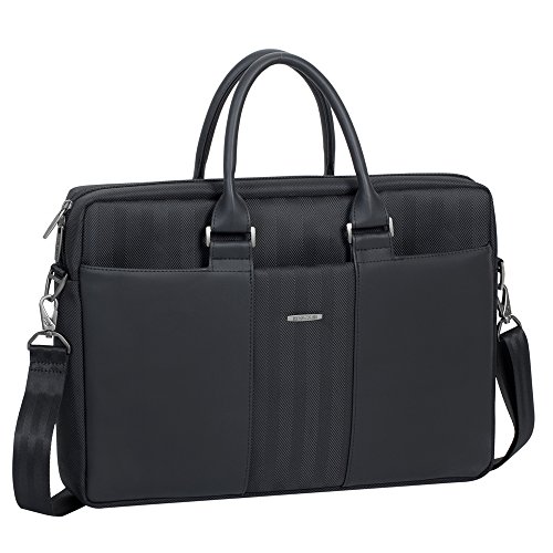 RIVACASE Prater 8135 Laptoptasche 15,6 Zoll Schwarz Slim