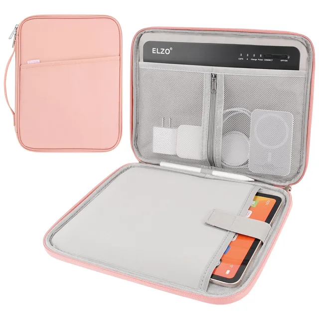 ARVOK Basic Tablet Tasche 9-11 Zoll Rosa wasserfest mit Griff