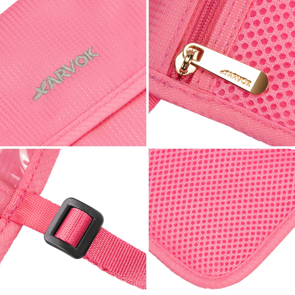 ARVOK Travel Accessories Brustbeutel RFID 10 Fächer schwarz