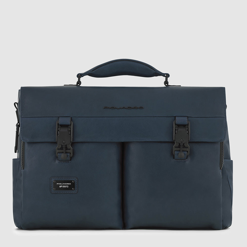 Piquadro Blue Square Aktentasche 15,6 Zoll TM Leder Laptopfach
