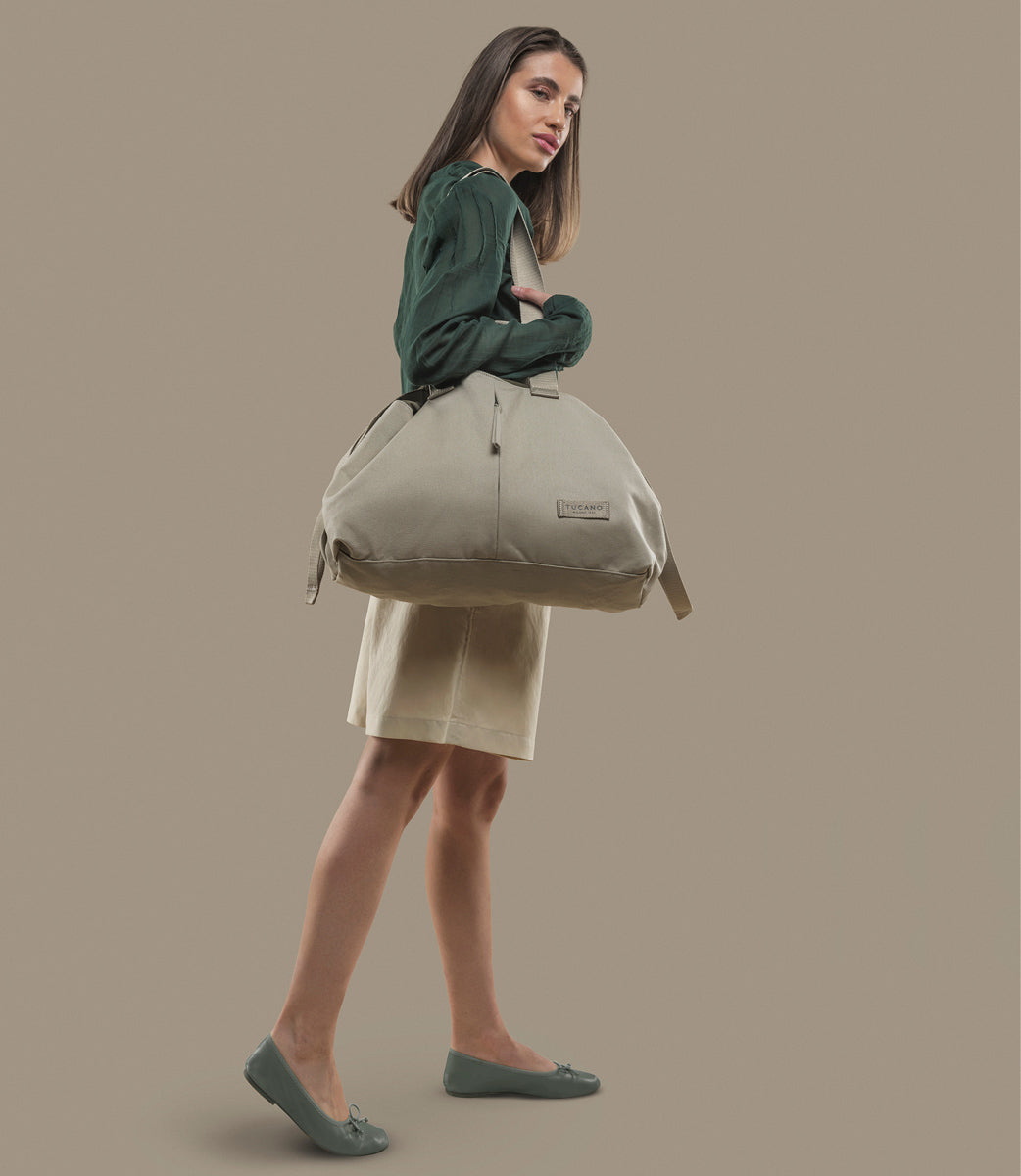 Tucano Carry Shopper Medium Tasche 21L Beige Canvas