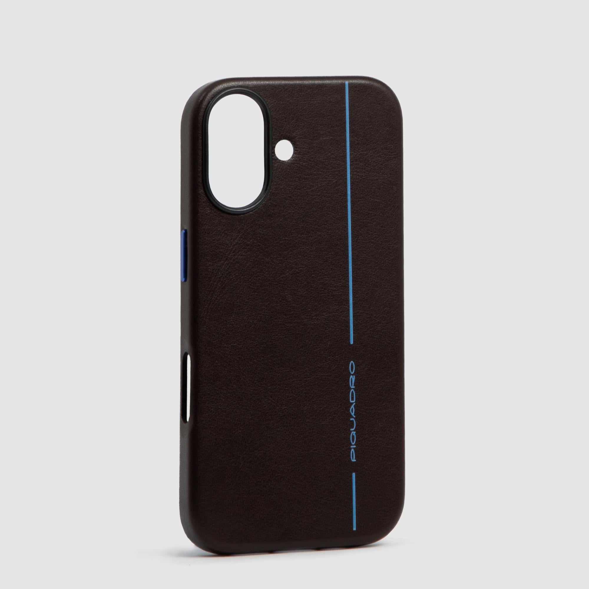 Piquadro BagMotic iPhone 17 Handyhülle Leder MagSafe Rot