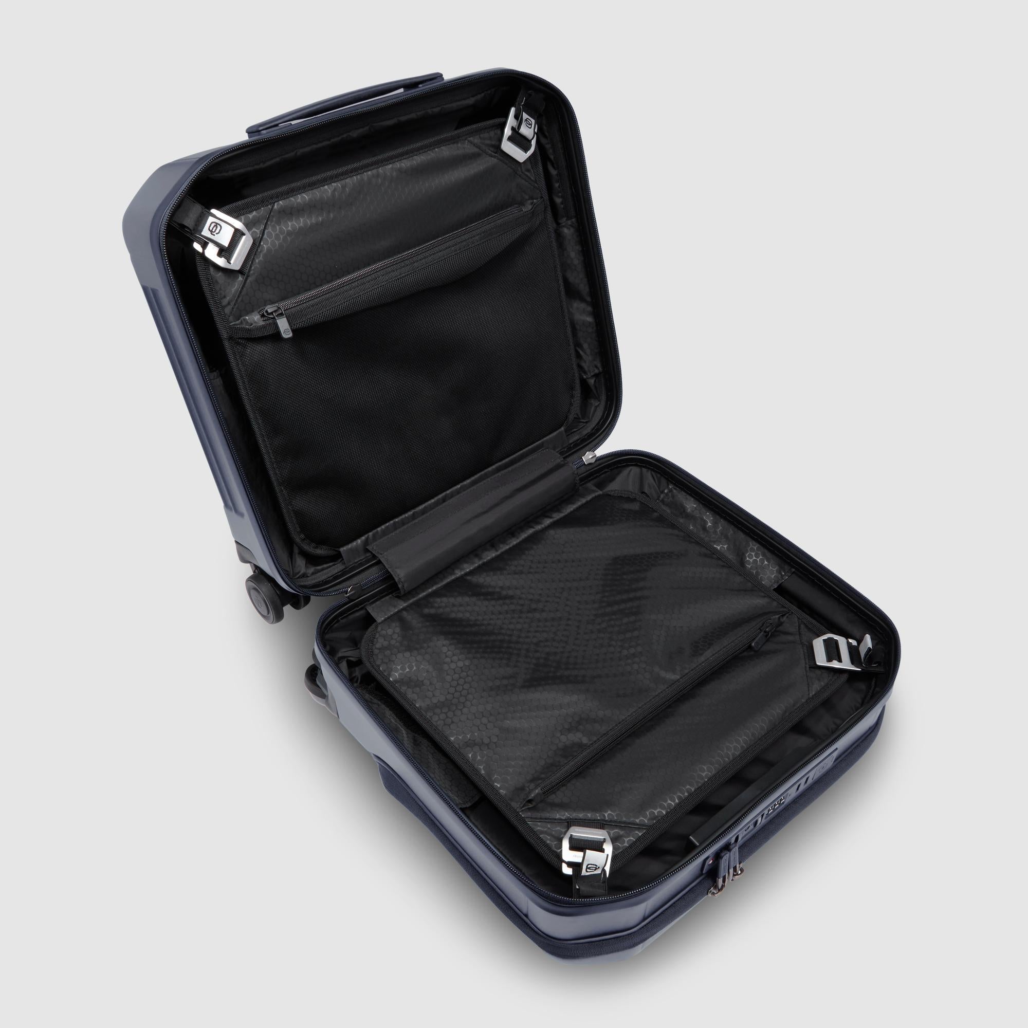 Piquadro PQLP Piloten-Trolley 15,6 Zoll Schwarz TSA
