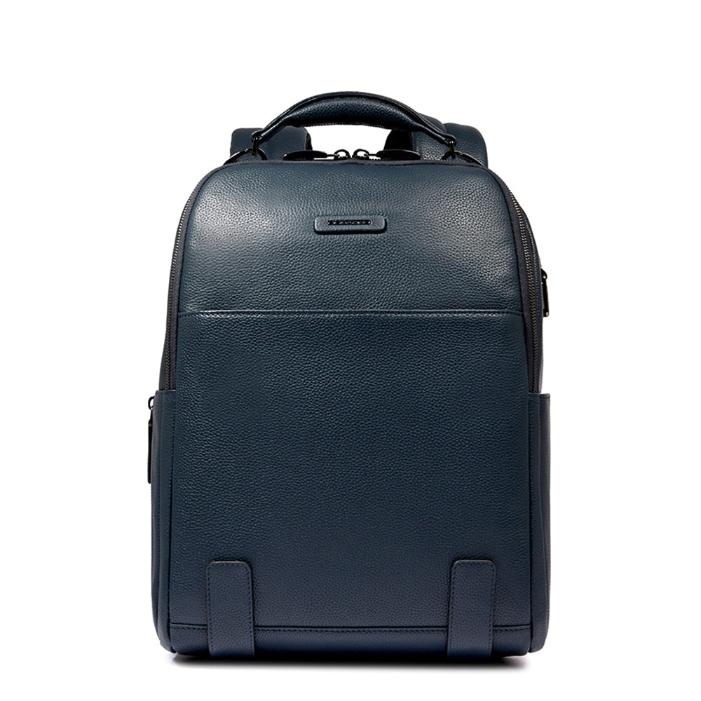 Piquadro Blue Square Rucksack 14 Zoll Laptop Leder