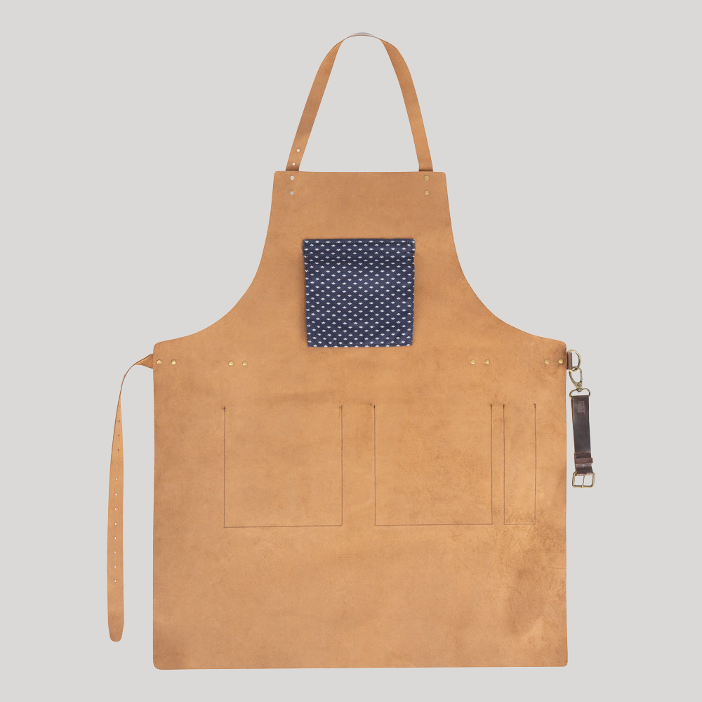 Buckle & Seam Asado Lederschürze Grillschürze mit Gravur