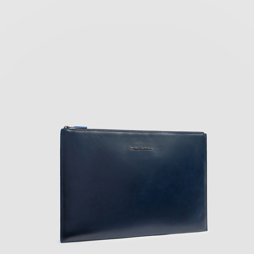 Piquadro Black Square Pochette iPad Pro 13 blau Leder