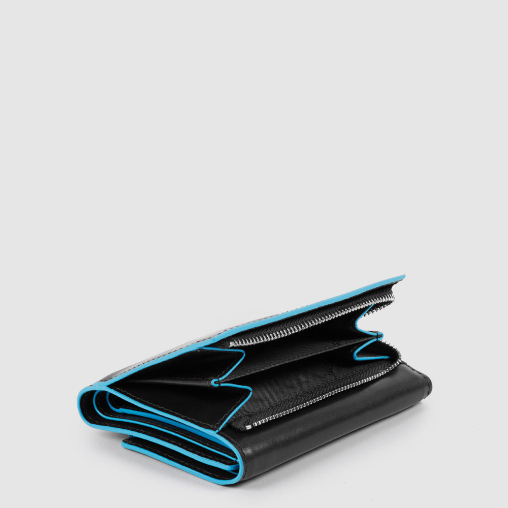 Piquadro Materia Geldbörse Damen Klein Leder RFID