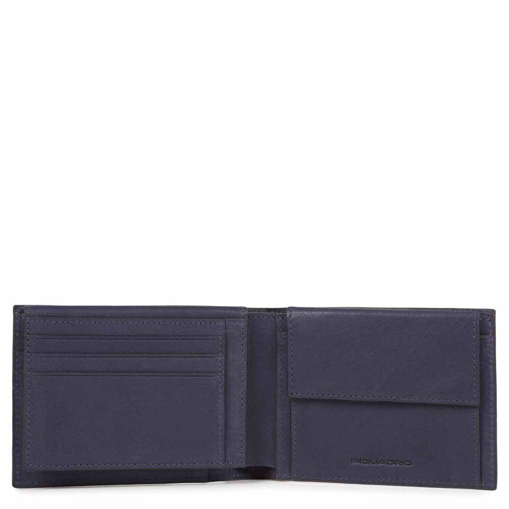 Piquadro Blue Square Herren Geldbörse Schwarz RFID