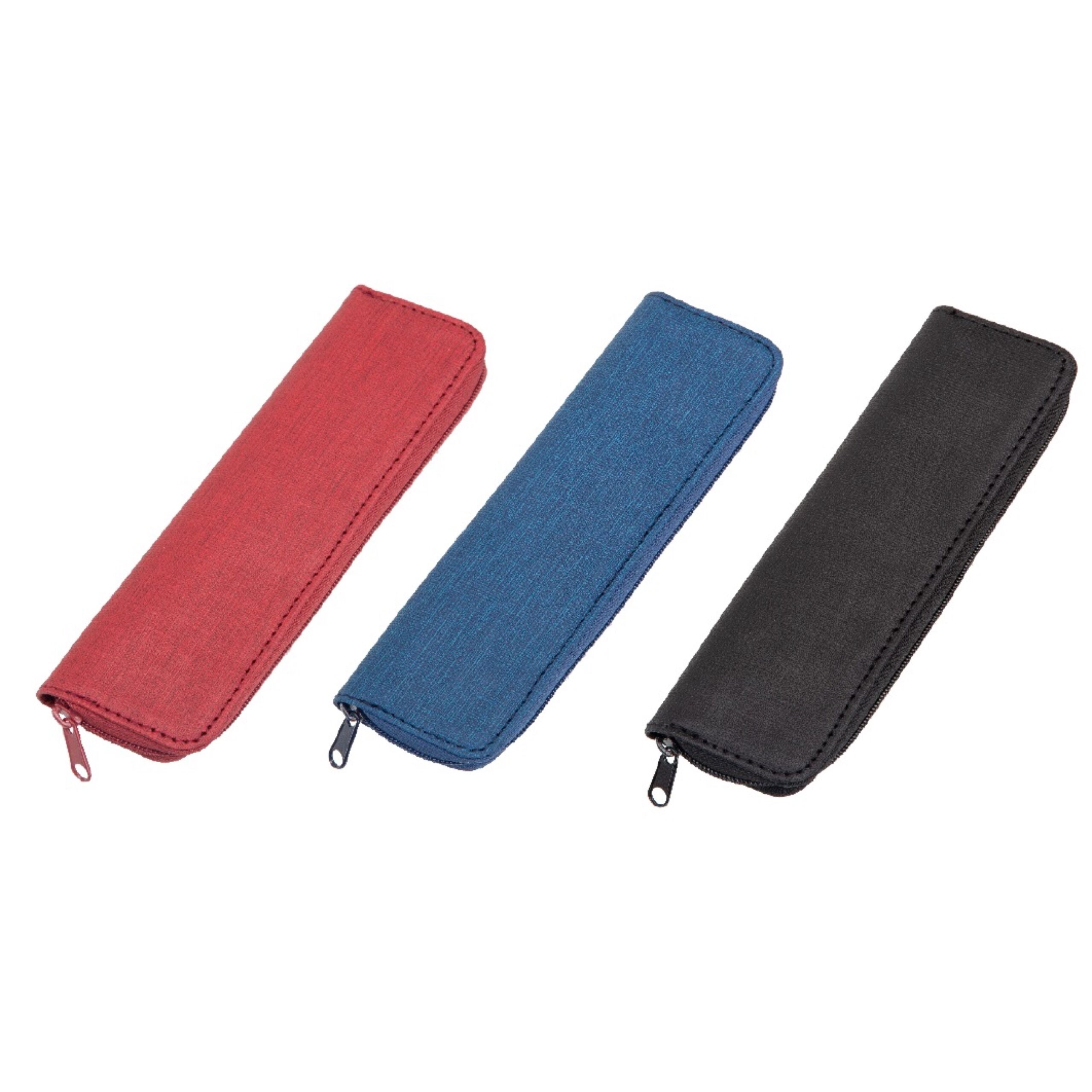 Alassio Schreibgeräteetui Schwarz Polyester für 2 Stifte