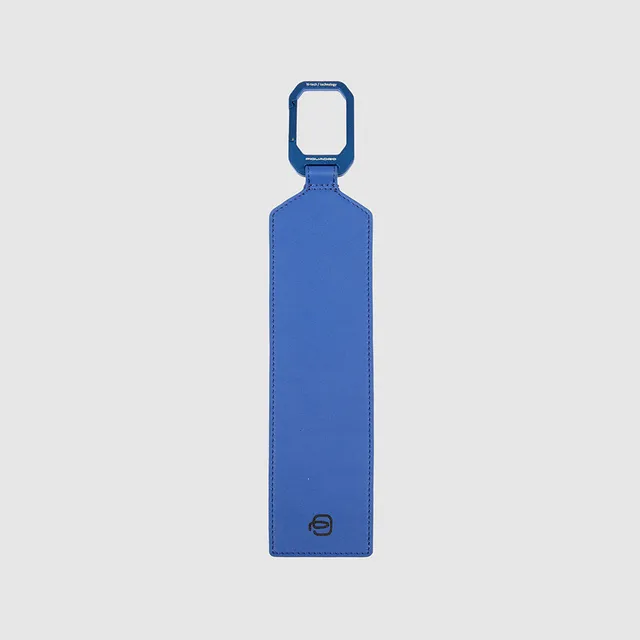 Piquadro Blue Square Kofferanhänger Leder Karabiner Grün