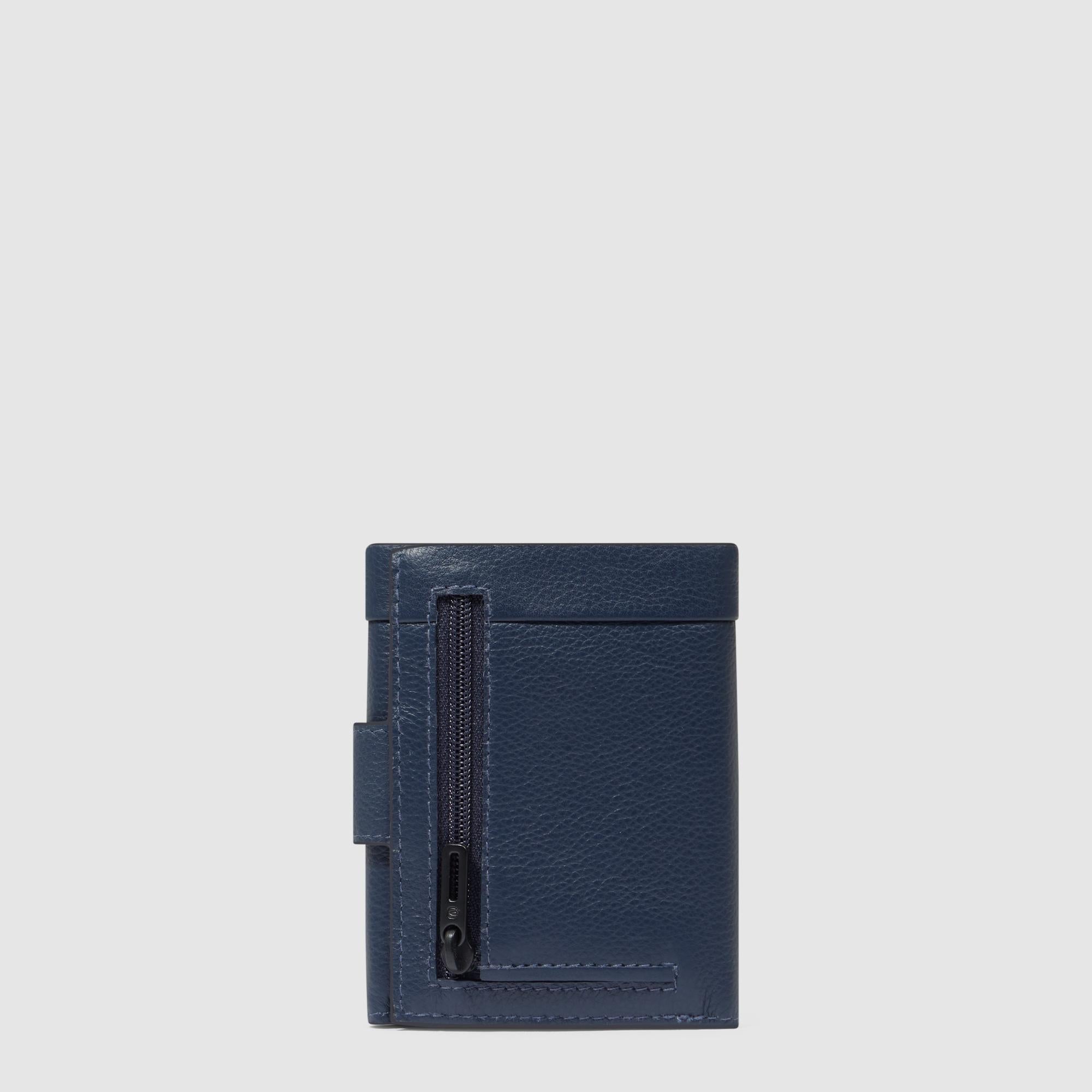Piquadro Blue Square Herren Geldbörse Kompakt Blau RFID