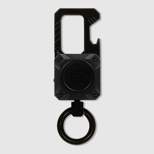 Piquadro Connequ Schlüsselanhänger Metall Schwarz Tracker