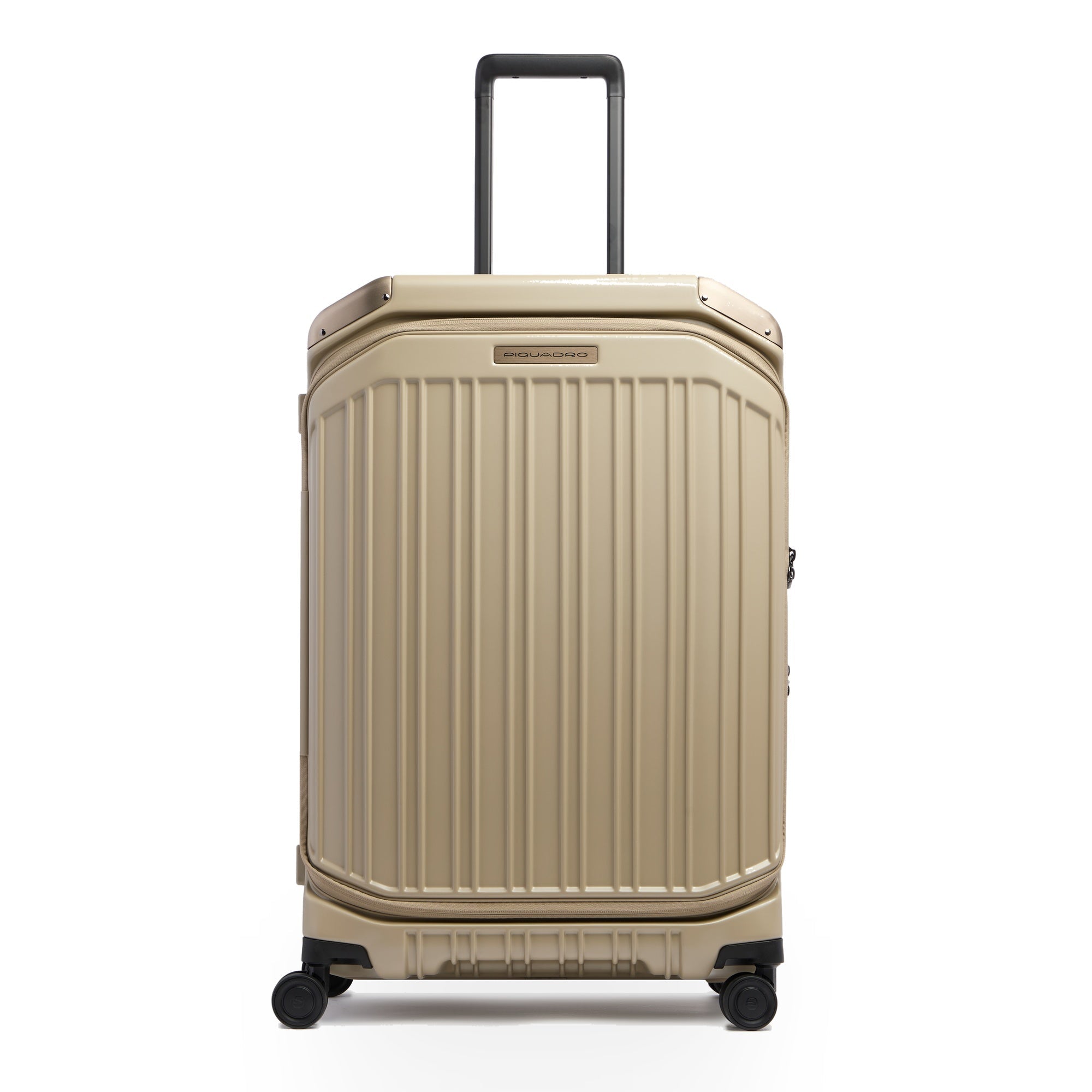 Piquadro PQLM Trolley M Hartschale 4 Rollen Schwarz erweiterbar