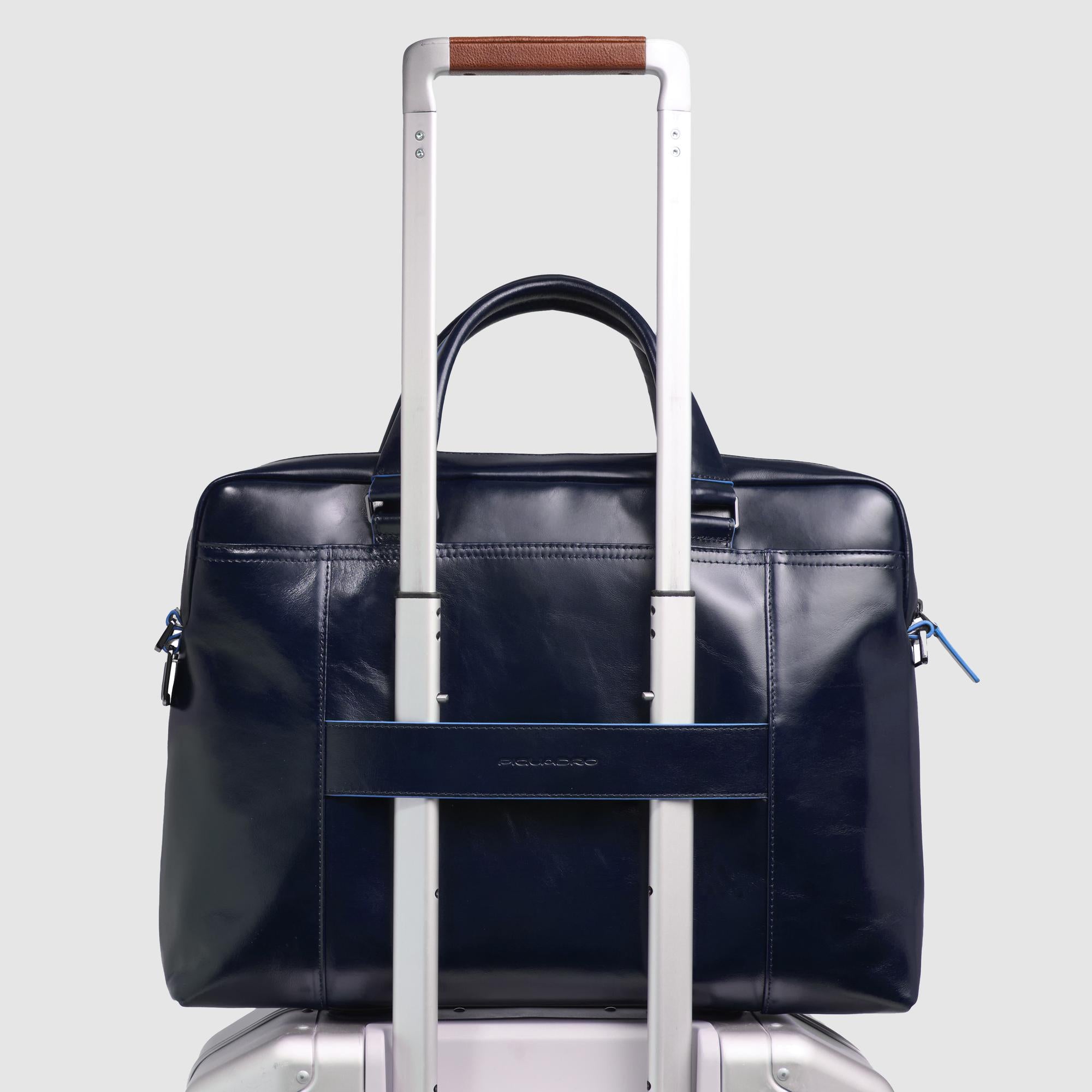 Piquadro Modus Laptoptasche 14 Zoll Schwarz Leder