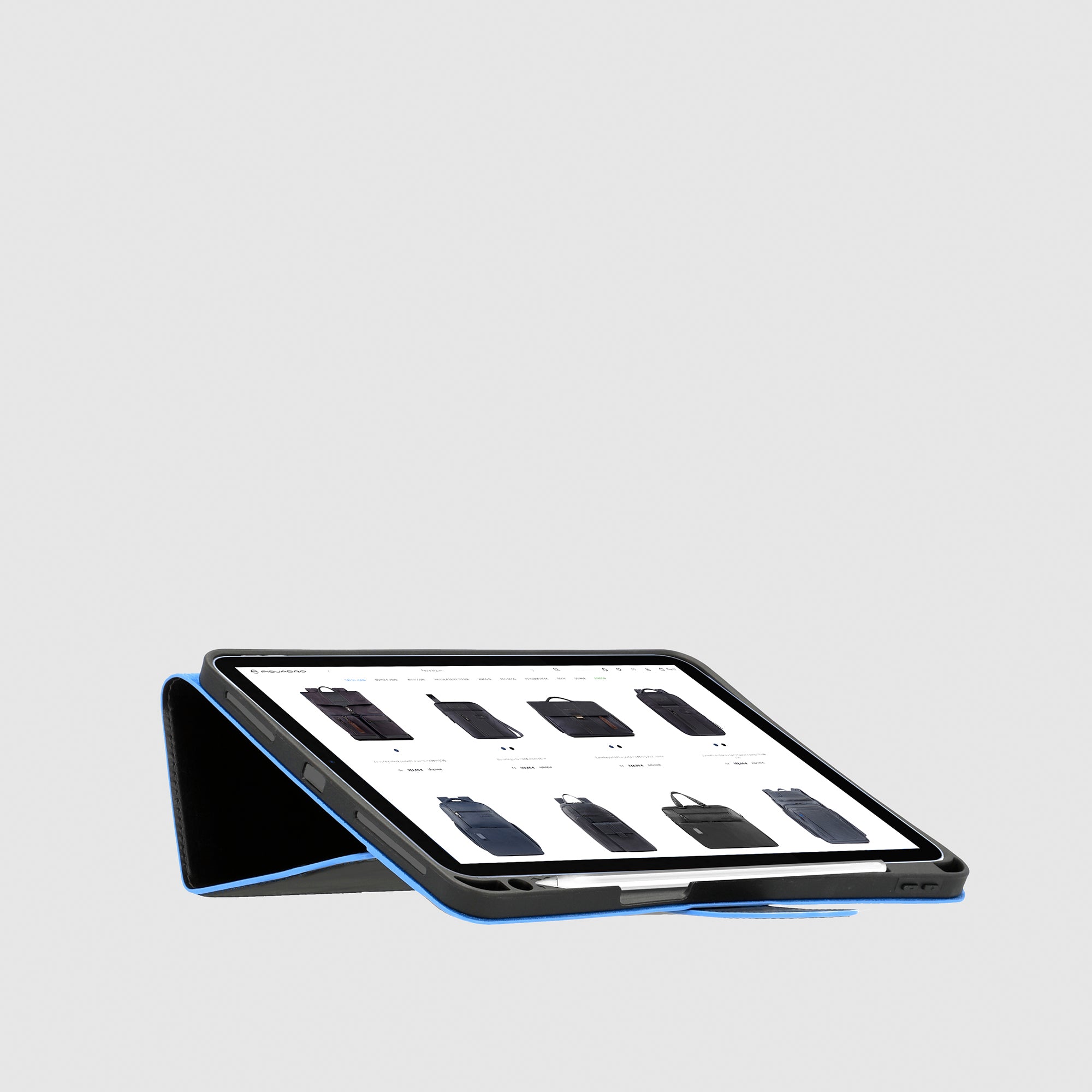 Piquadro Connequ Hülle iPad Pro 11 Leder schwarz