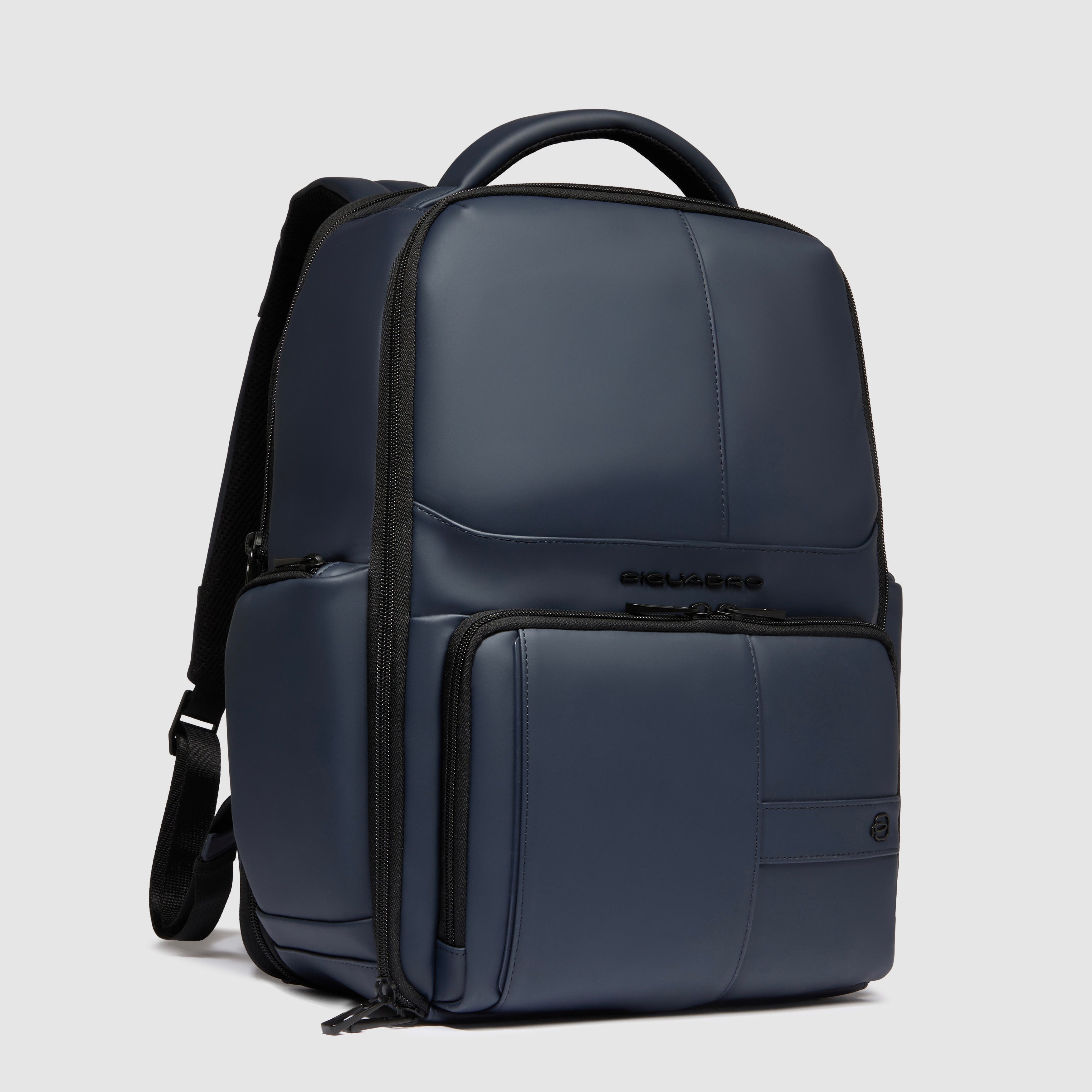 Piquadro Corner 2.0 Laptop Rucksack wasserfest Schwarz