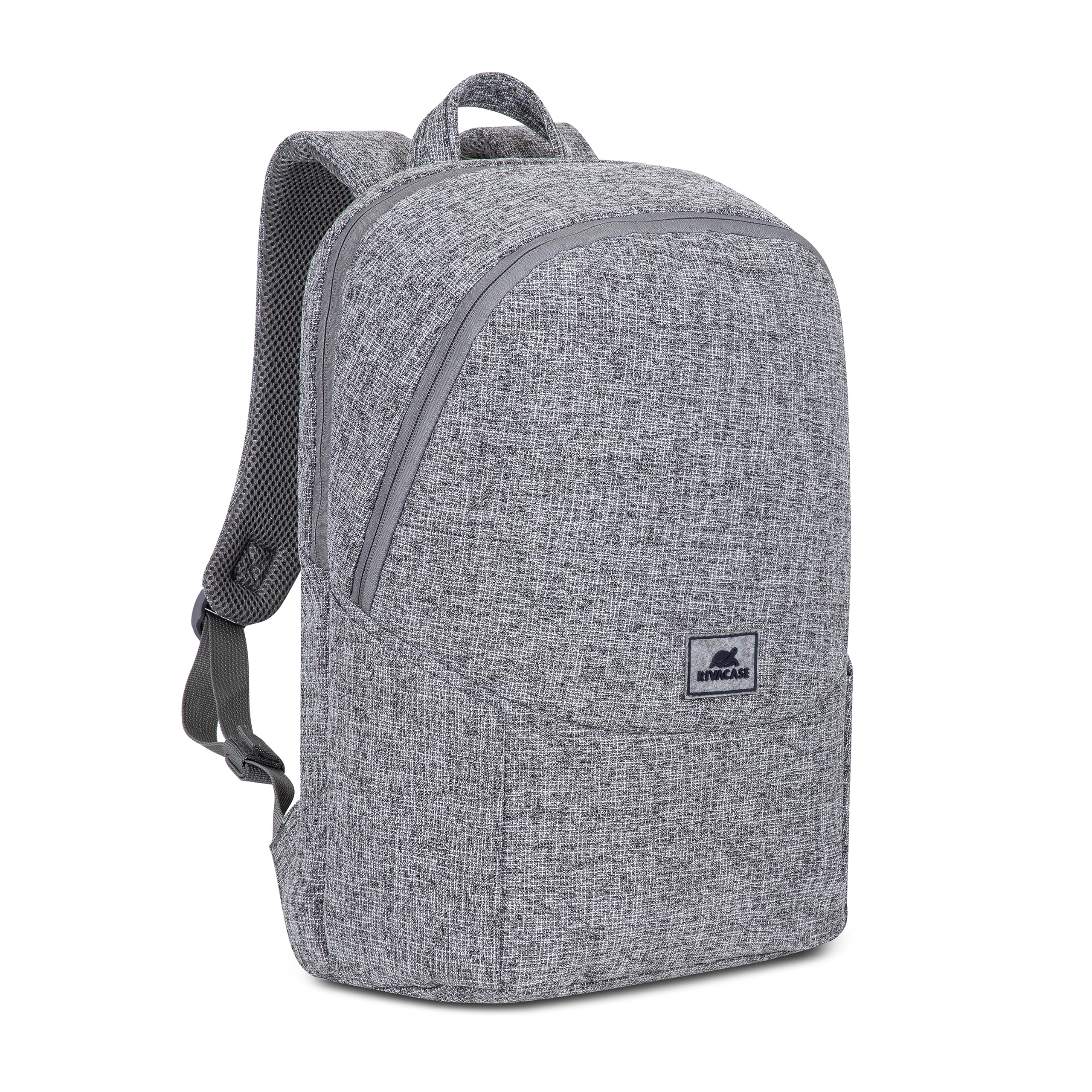 RIVACASE Ulsan Rucksack 15,6 Zoll Hellgrau Polyester