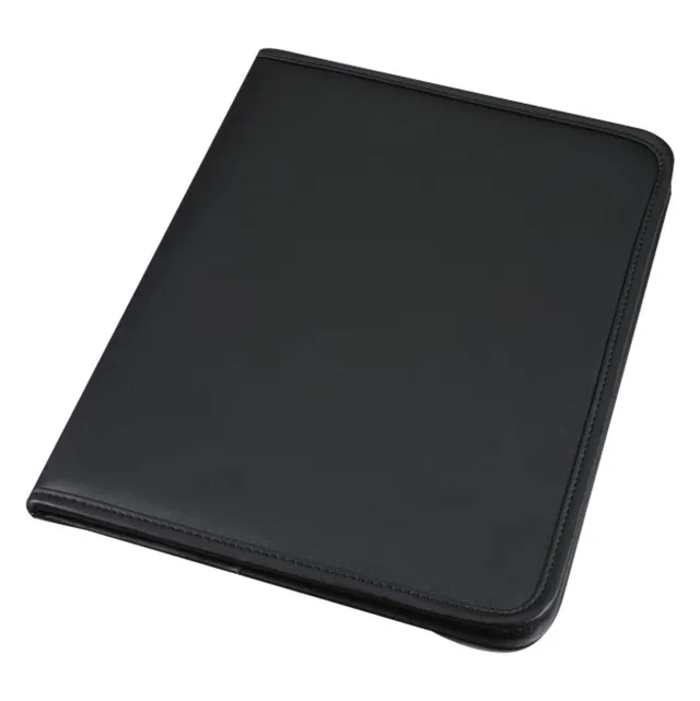 Lightpak Savona Schreibmappe A4 schwarz Kunstleder mit Block
