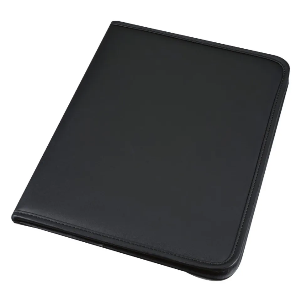 Lightpak Savona Schreibmappe A4 schwarz Kunstleder mit Block
