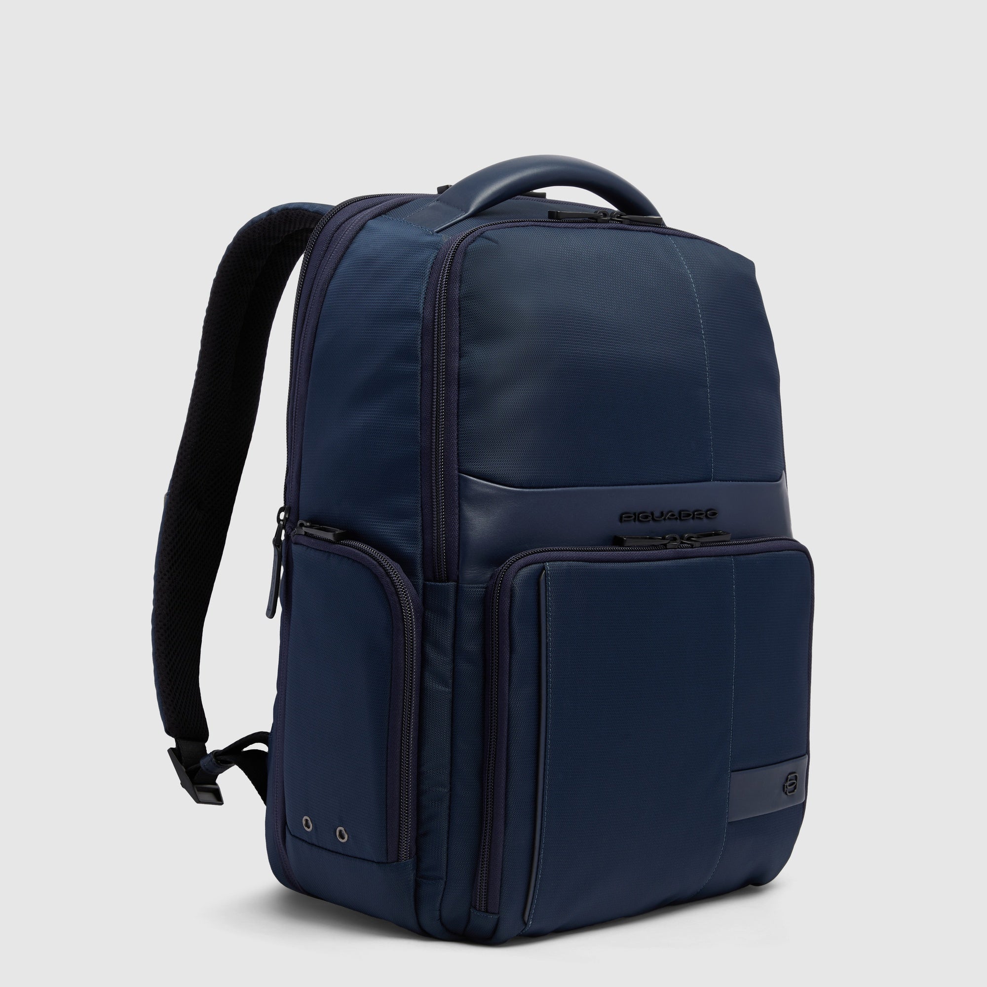 Piquadro Rover Rucksack 15,6 Zoll erweiterbar schwarz
