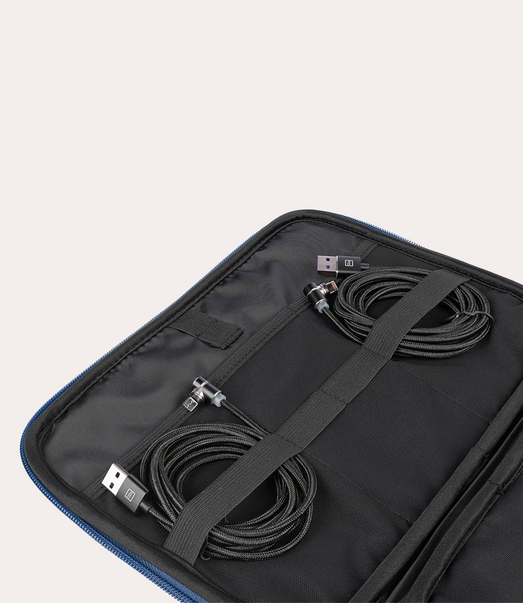 Tucano Melange Organizer Kabeltasche Blau recycelt