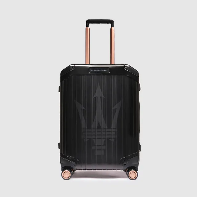 Piquadro PQ-Light Kabinentrolley Maserati Alu schwarz
