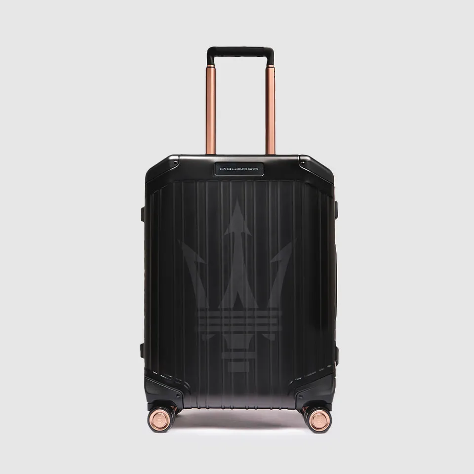 Piquadro PQ-Light Kabinentrolley Maserati Alu schwarz