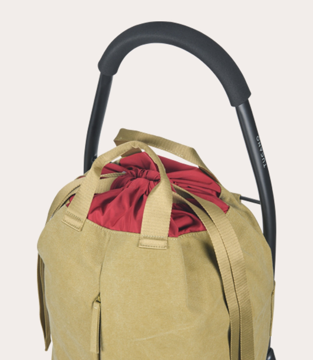 Tucano Carry Einkaufstrolley 2-Rad Beige Canvas