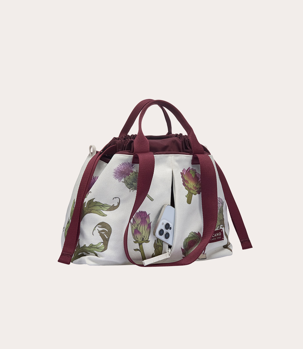 Tucano Carry Artichoke Small Shopper Canvas Tulpe